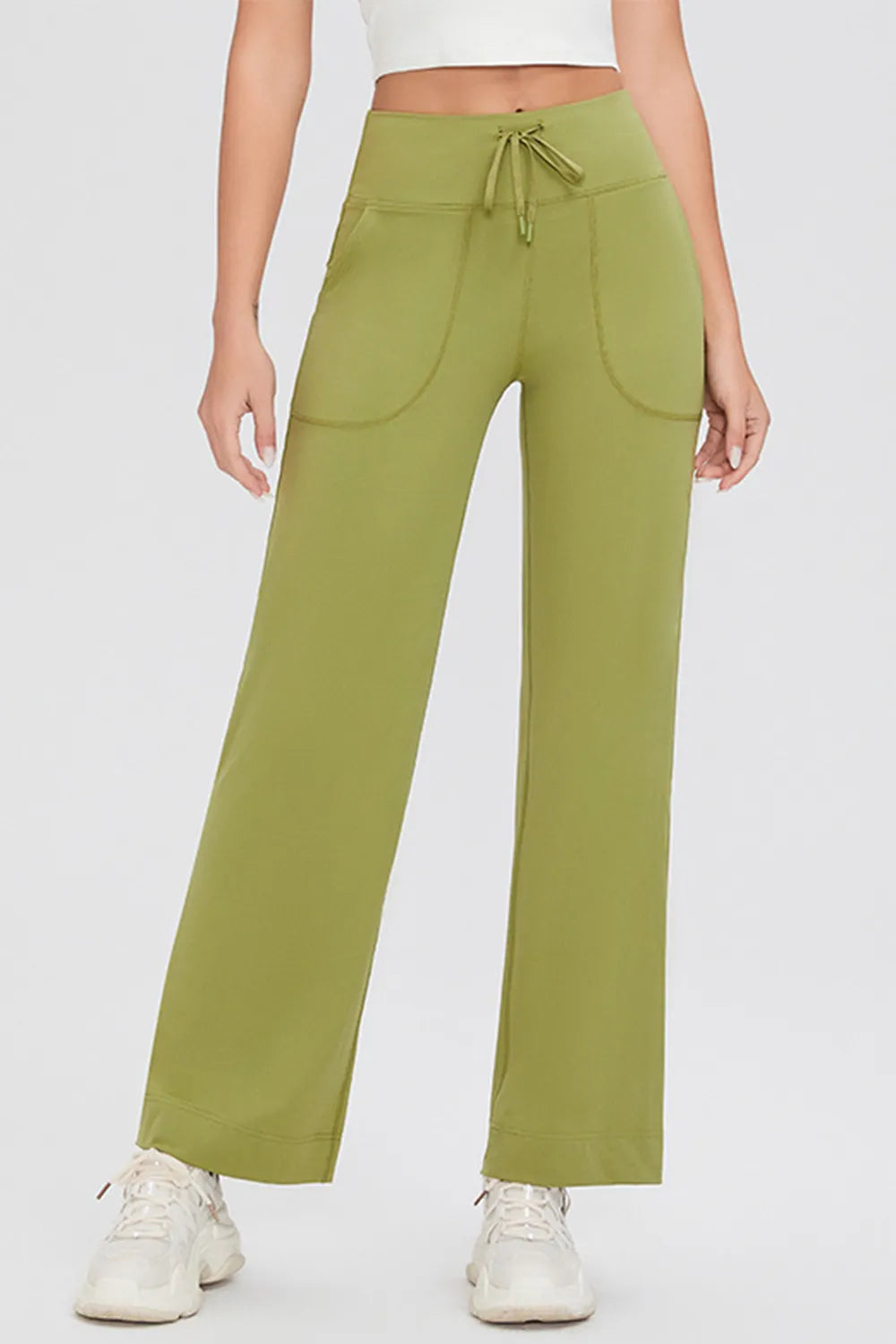 Basic Bae High-Waisted Drawstring Pants – Full Size Fit