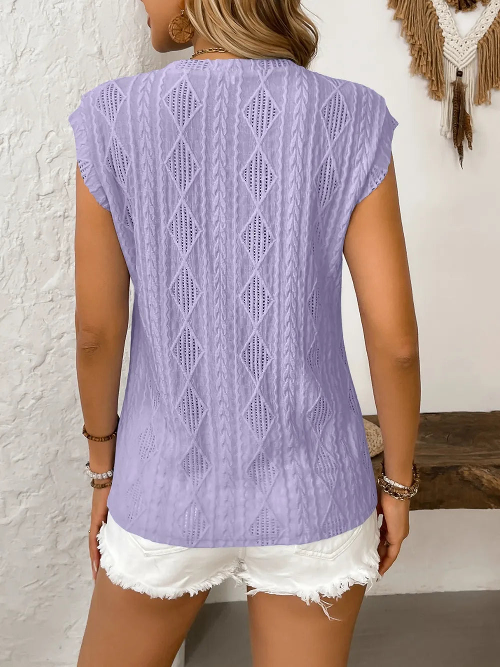 Essential Cap Sleeve Top with Round Neck