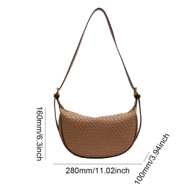 Versatile Single Shoulder crossbody dumplings Round Bag
