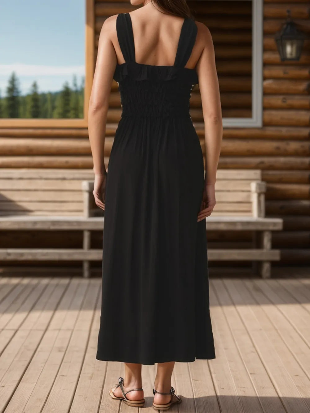 French-Inspired Beach Leisure Dress – Perfect for Vacation Days