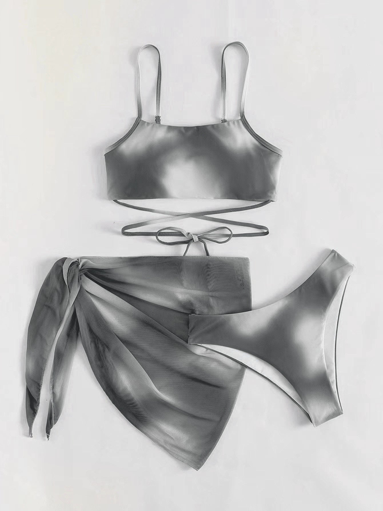 Tie-Dye Bikini Swimsuit – 3-Piece Set