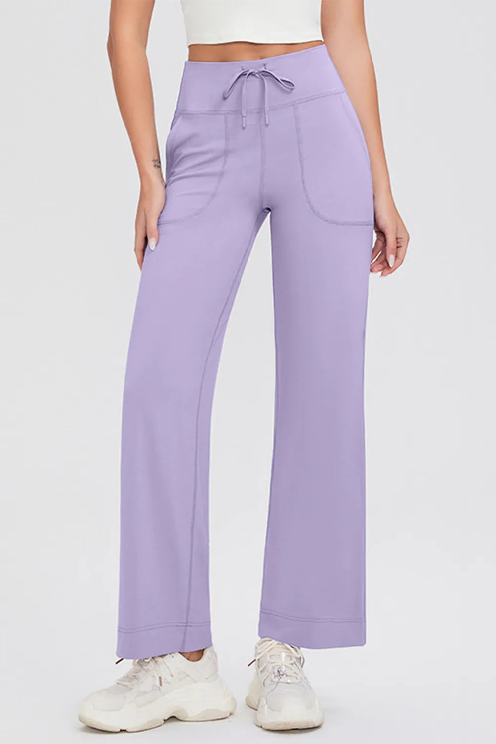 Basic Bae High-Waisted Drawstring Pants – Full Size Fit