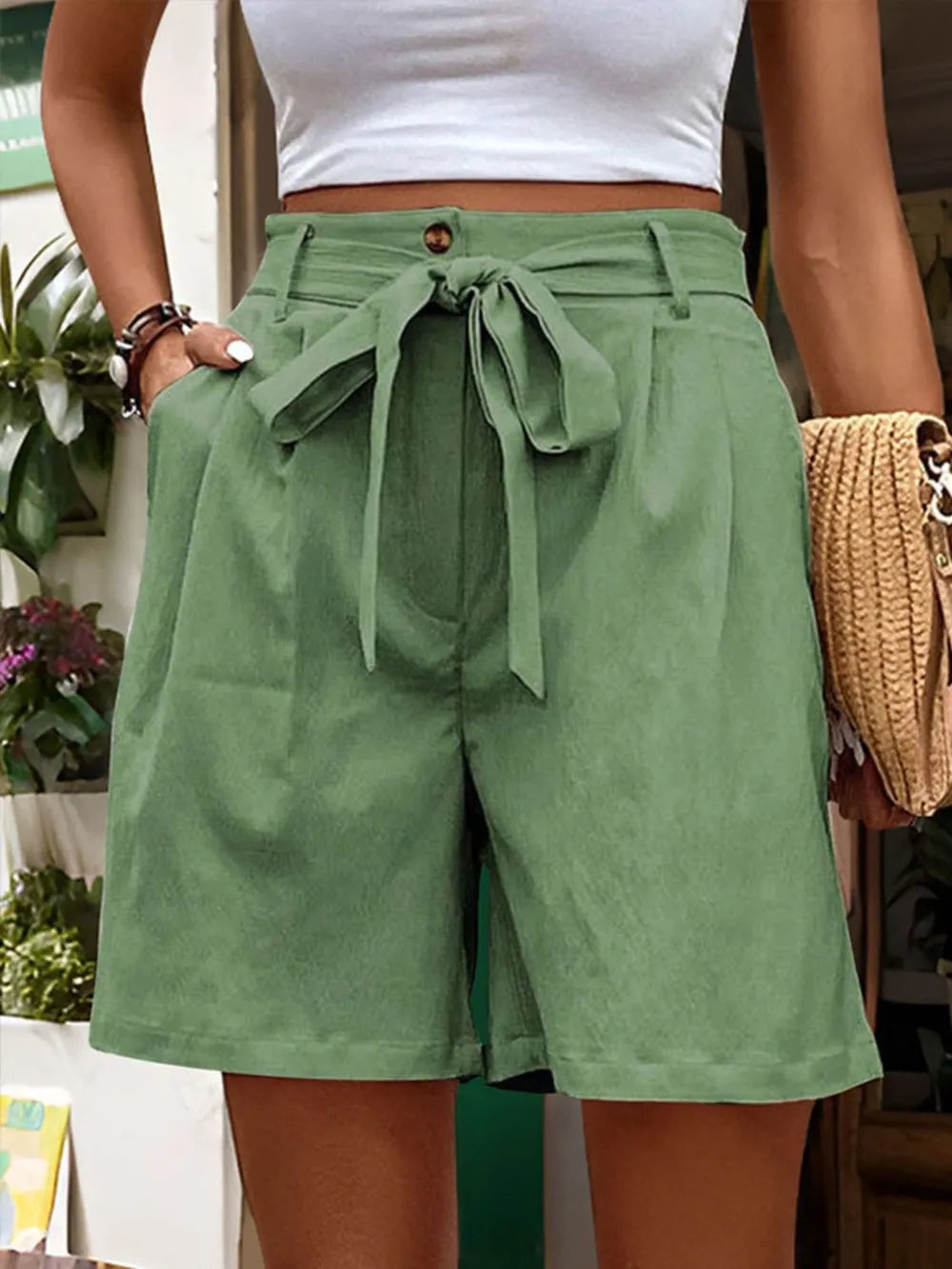 Relaxed Fit Lace-Up Shorts – Summer Essential