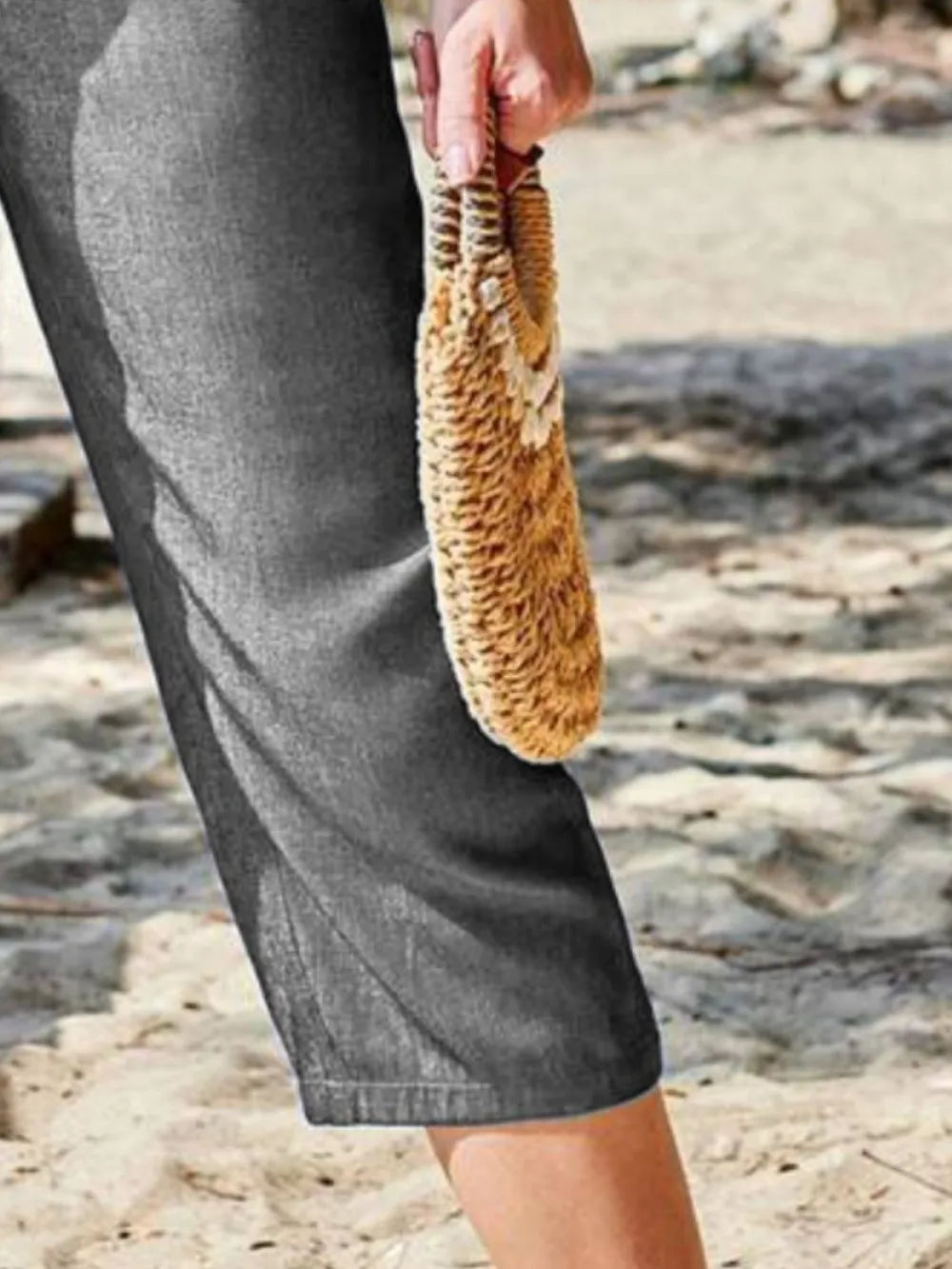 Fashionable Loose-Fit Casual Pants with Pockets – Perfect for Relaxed, Everyday Wear