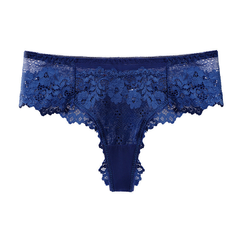 Lace Panties Skin-Friendly Breathable Comfortable Seamless Low Waist Briefs