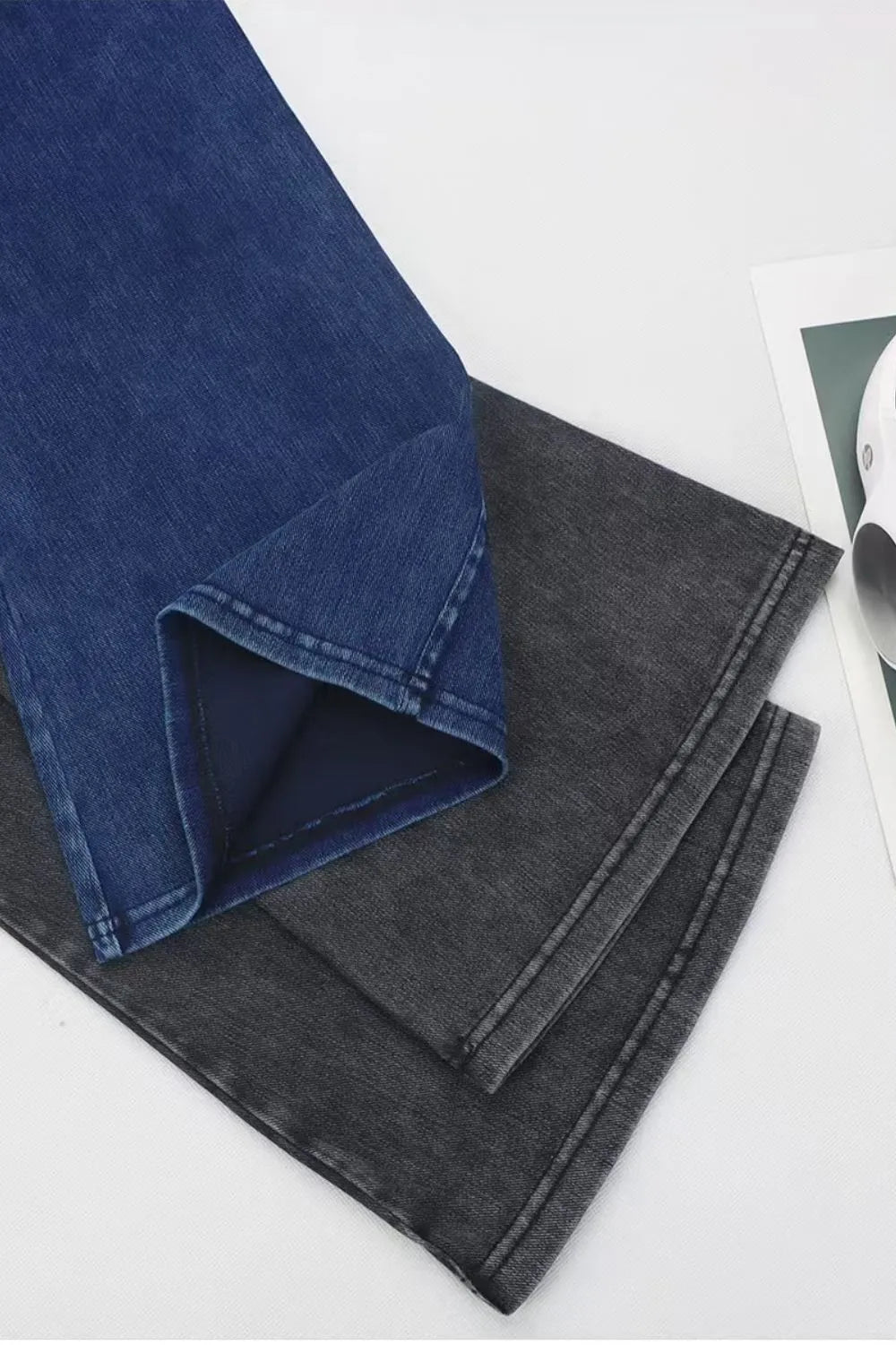 High-Stretch Bootcut Jeans with Pockets