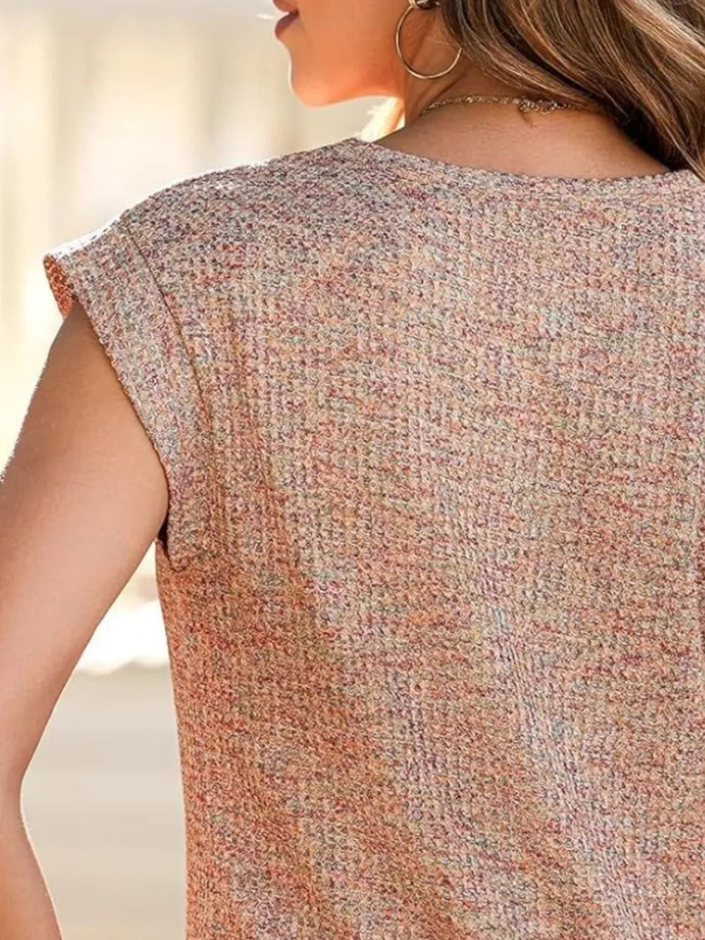Soft Heathered Round Neck T-Shirt