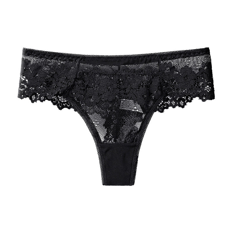 Lace Panties Skin-Friendly Breathable Comfortable Seamless Low Waist Briefs