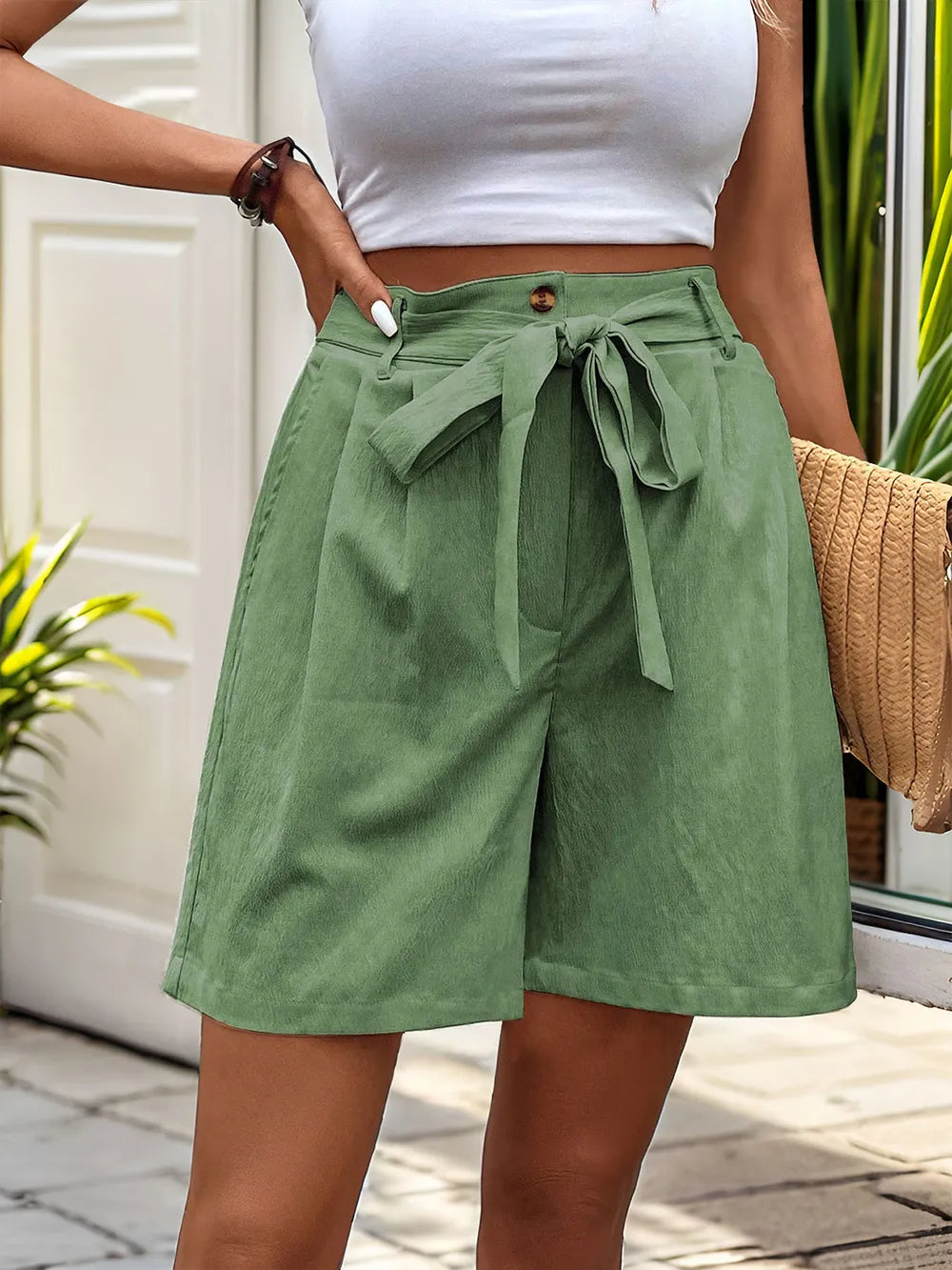 Relaxed Fit Lace-Up Shorts – Summer Essential
