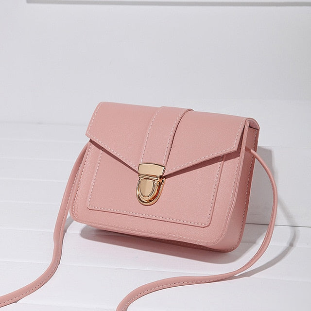 Small Crossbody Mini PU Leather Shoulder Messenger Bag