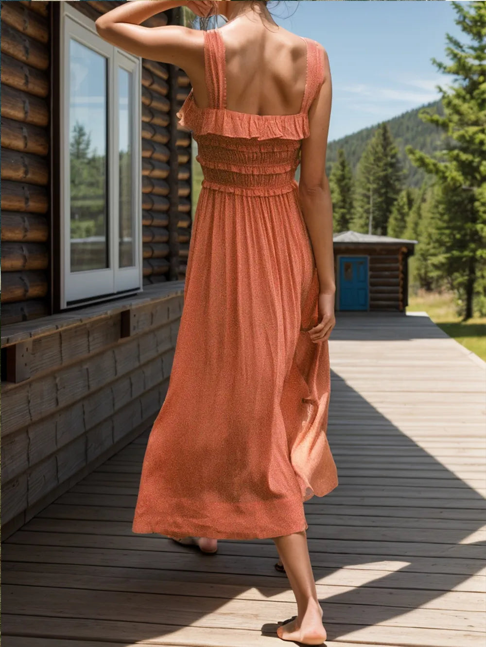 French-Inspired Beach Leisure Dress – Perfect for Vacation Days