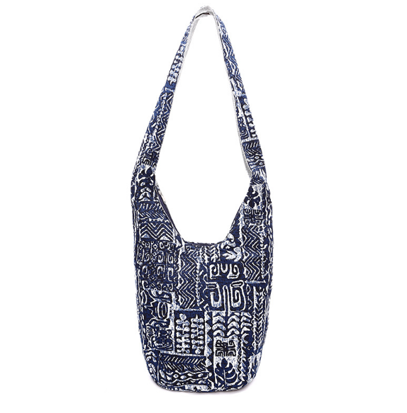 Sling Crossbody Bag Shoulder Bag Purse Thai, with Zip Handmade