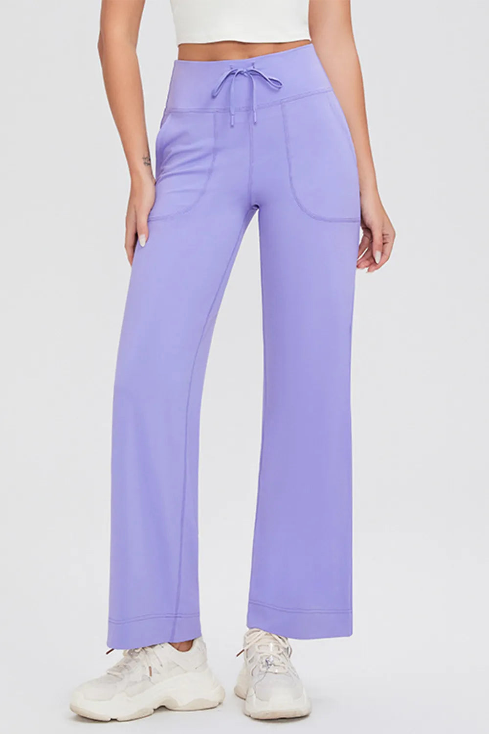 Basic Bae High-Waisted Drawstring Pants – Full Size Fit