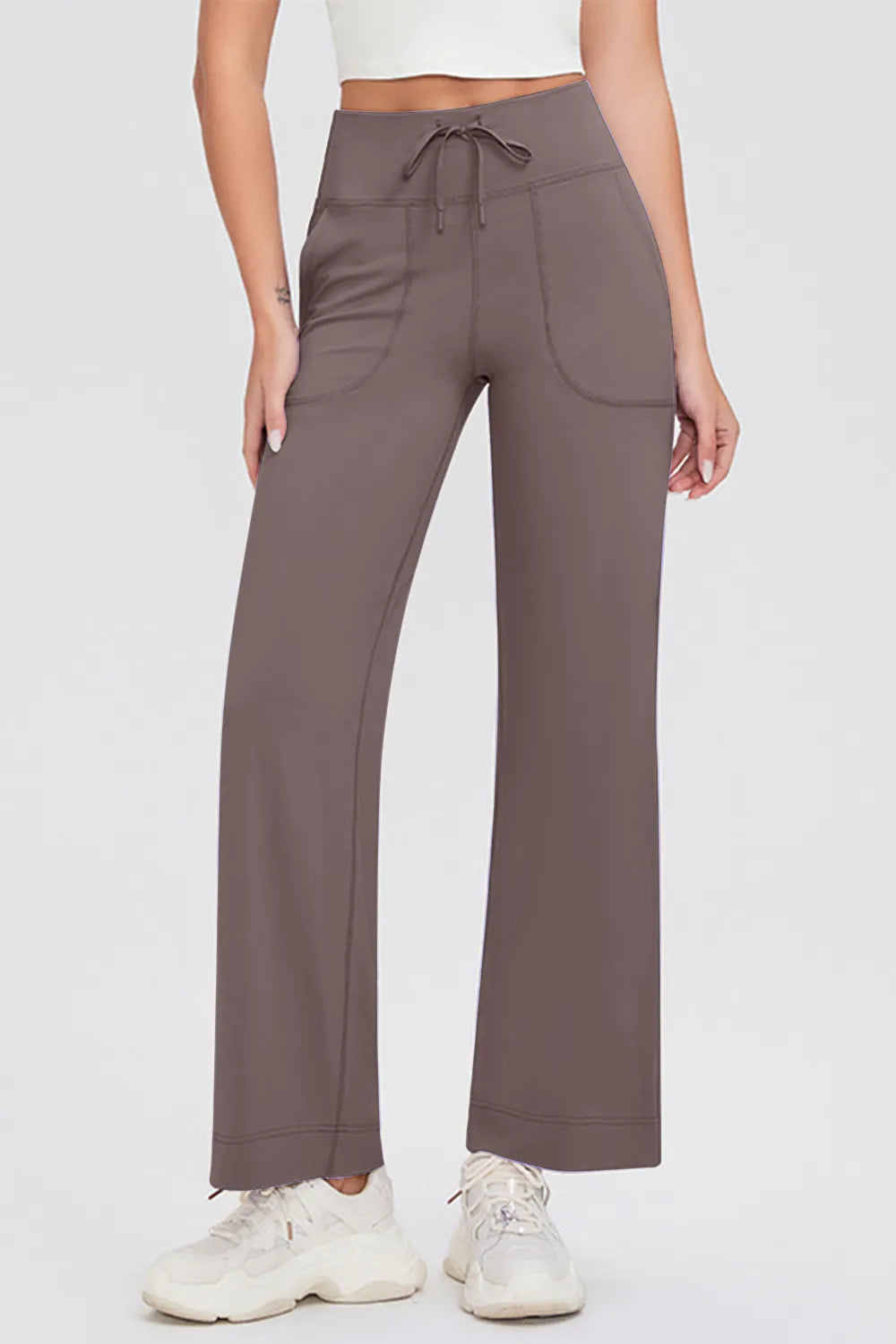Basic Bae High-Waisted Drawstring Pants – Full Size Fit