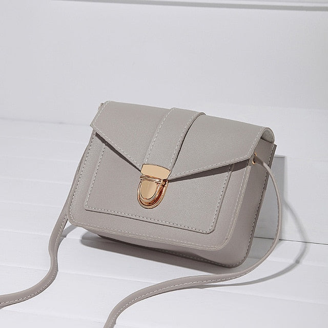 Small Crossbody Mini PU Leather Shoulder Messenger Bag