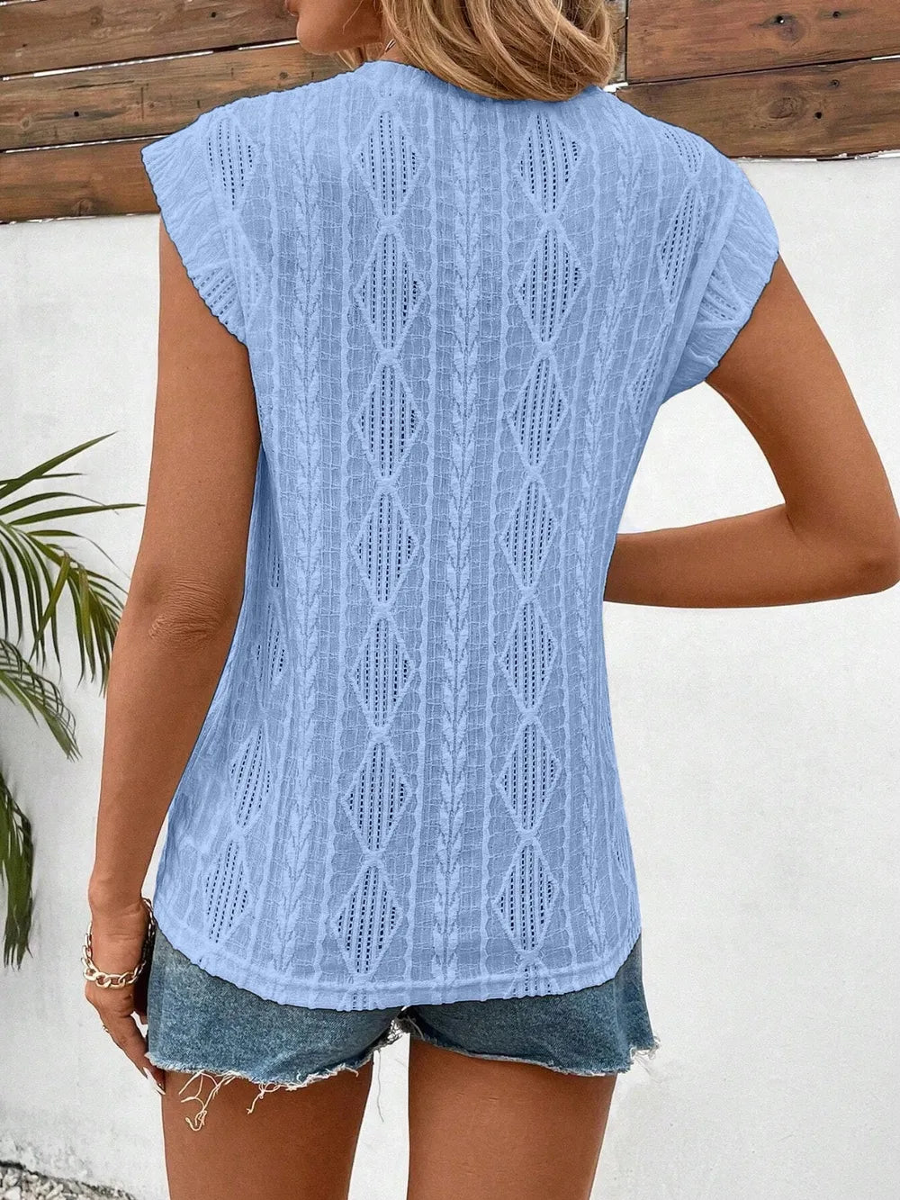 Essential Cap Sleeve Top with Round Neck