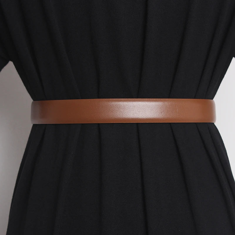 Genuine Leather Cummerbunds Corsets Waistband