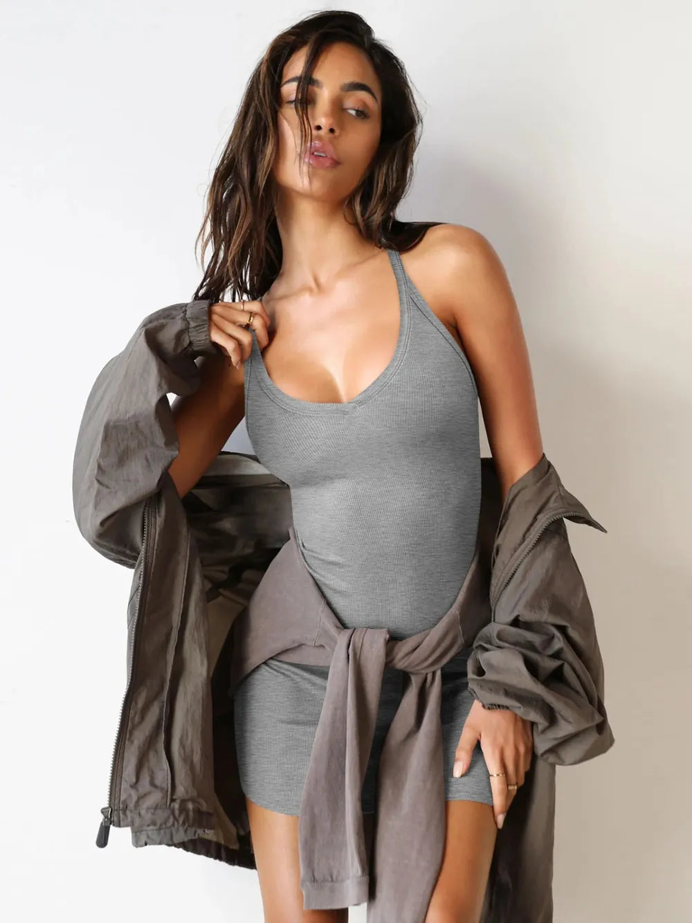 Wide Strap Scoop Neck Mini Dress – Perfect for Effortless, Everyday Style
