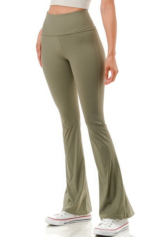 High Waist Yoga Flare Pants