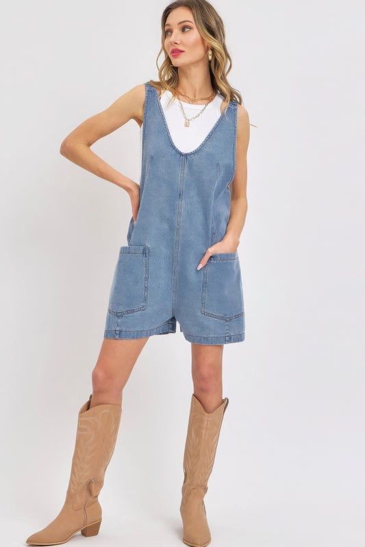 Denim Romper