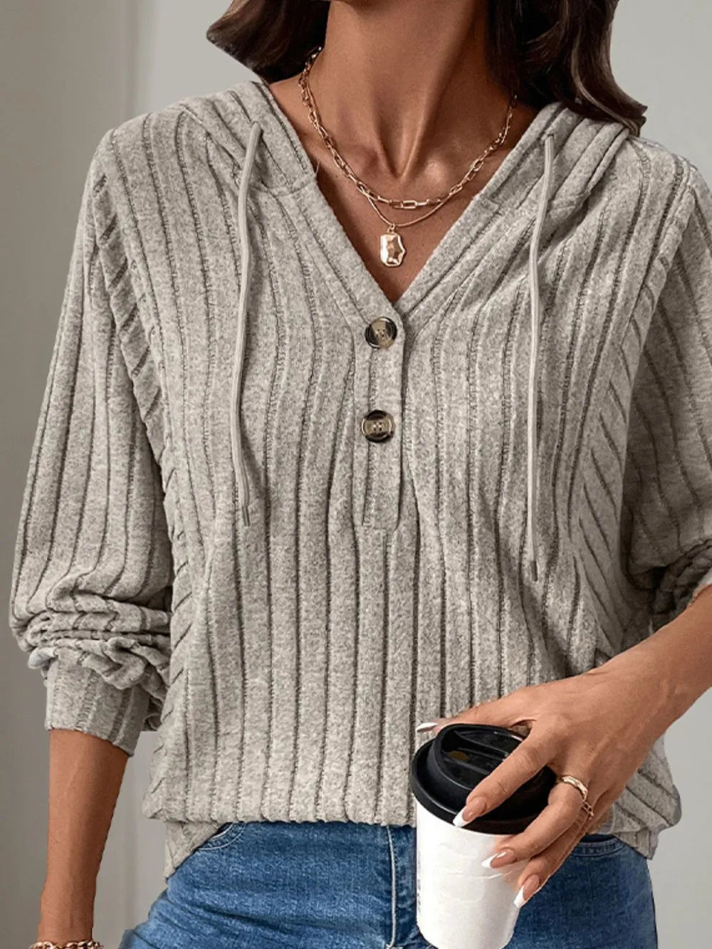 Perfee Drawstring Hoodie – Perfect for Comfort and Effortless Style