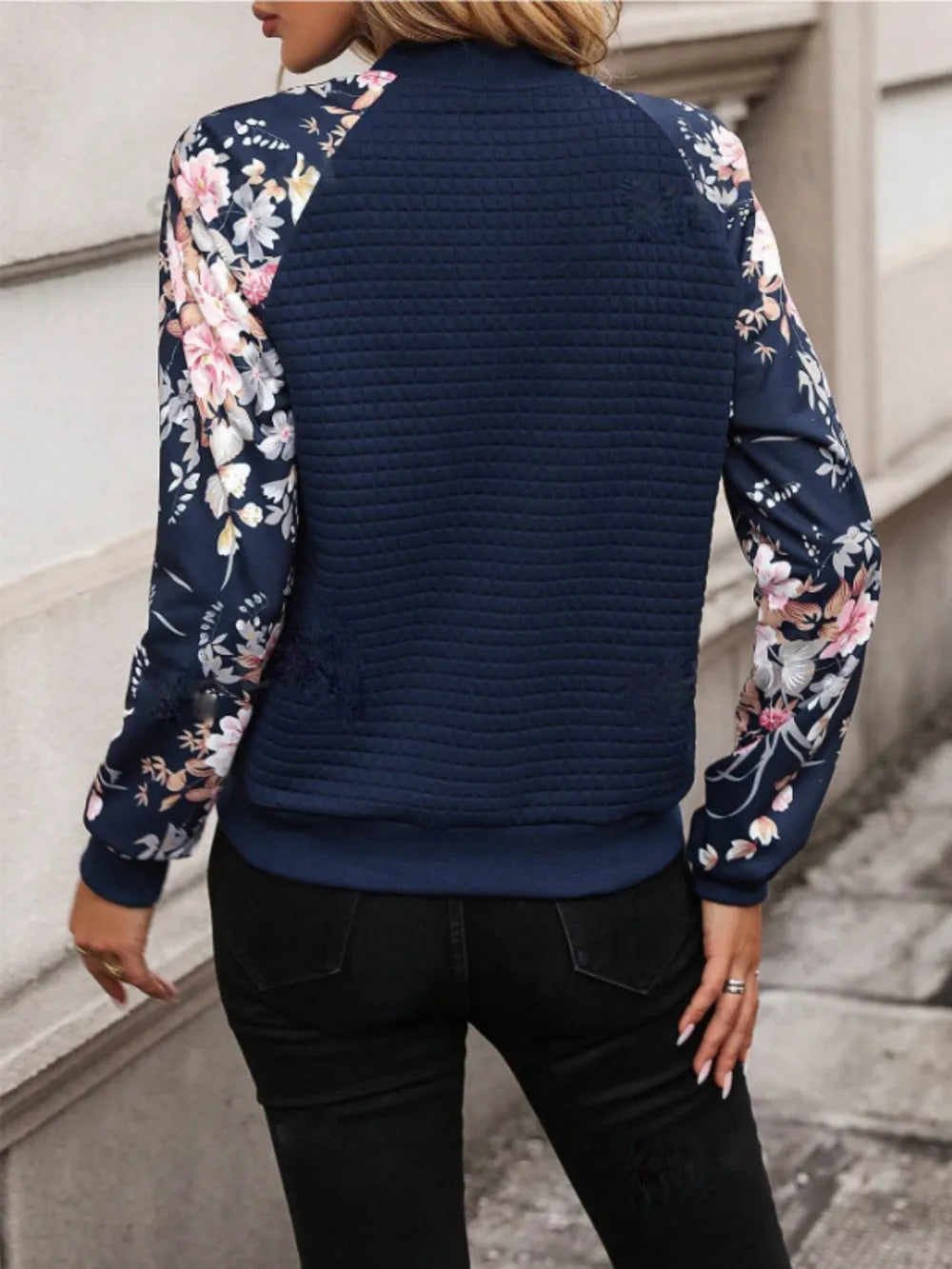 Long Sleeve Graphic Zip Jacket