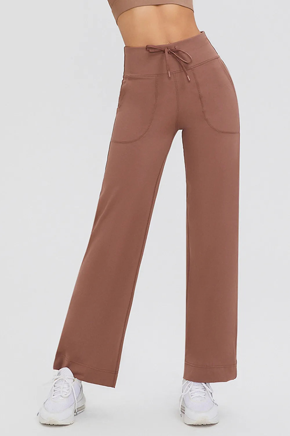 Basic Bae High-Waisted Drawstring Pants – Full Size Fit