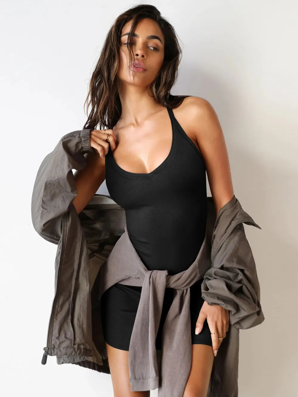 Wide Strap Scoop Neck Mini Dress – Perfect for Effortless, Everyday Style