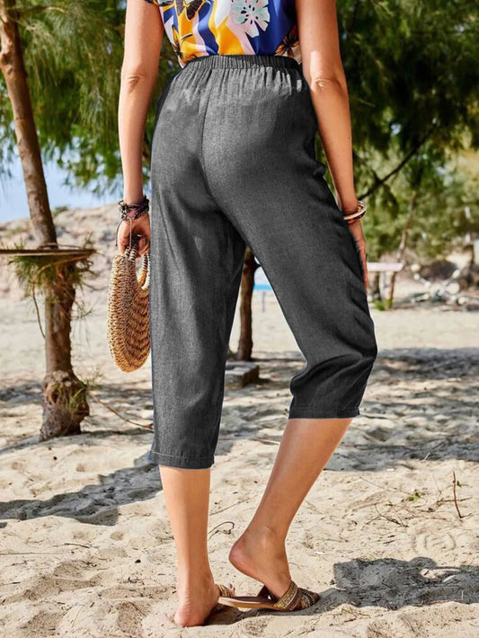Fashionable Loose-Fit Casual Pants with Pockets – Perfect for Relaxed, Everyday Wear