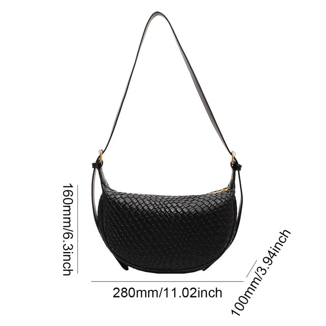 Versatile Single Shoulder crossbody dumplings Round Bag