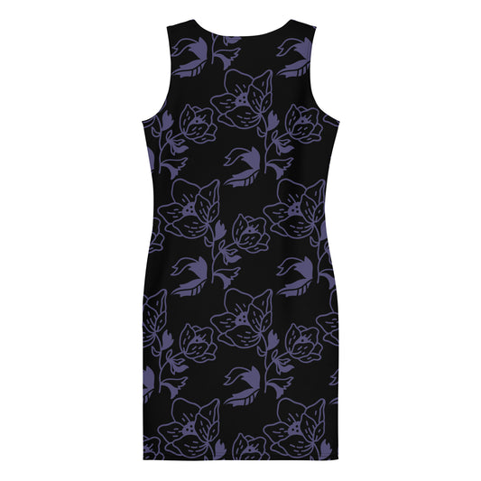 Bodycon dress Dark Flower