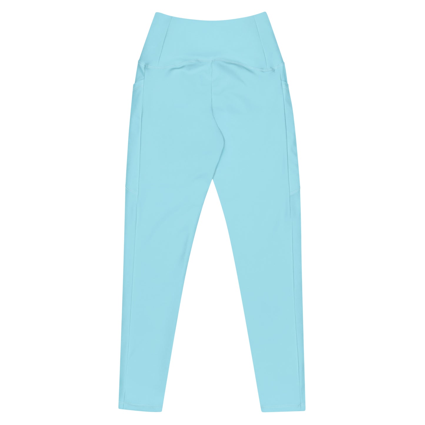 High-waisted Leggings with pockets Light Blue