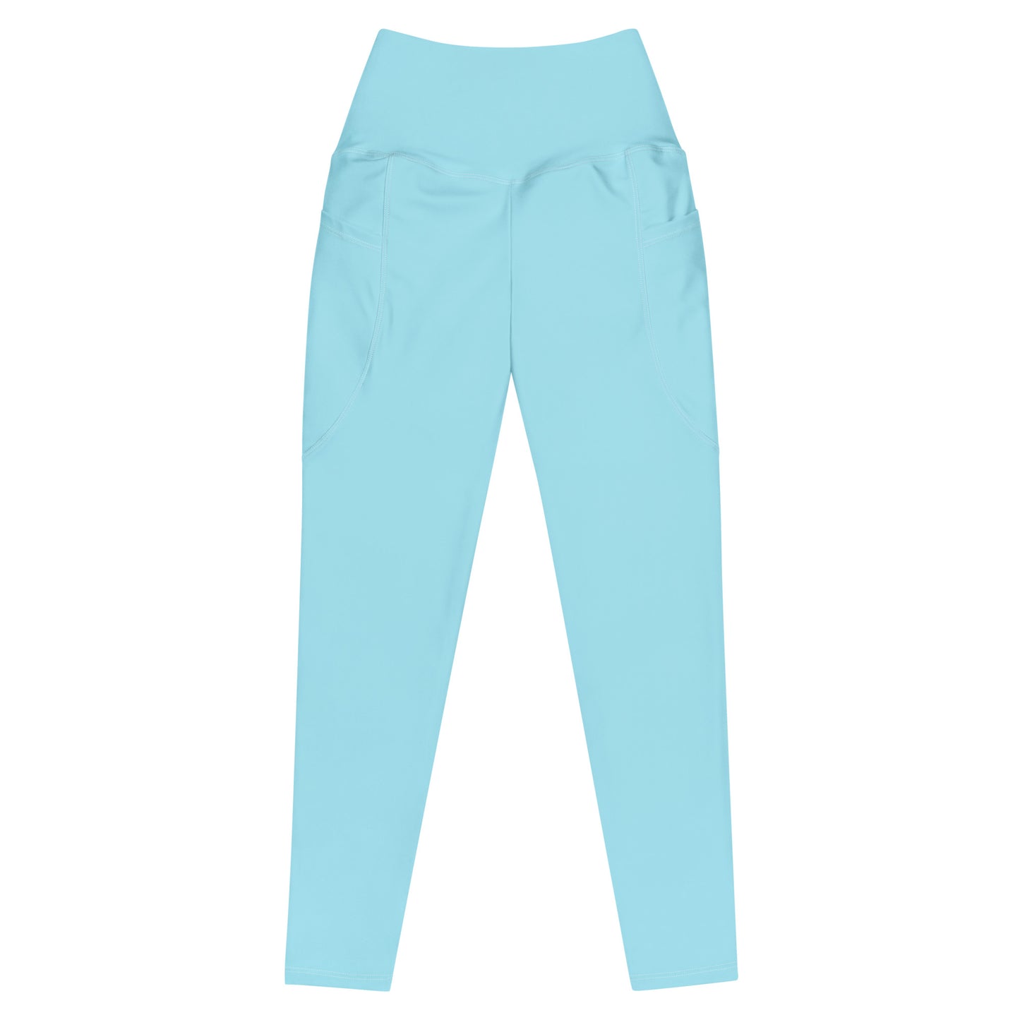 High-waisted Leggings with pockets Light Blue