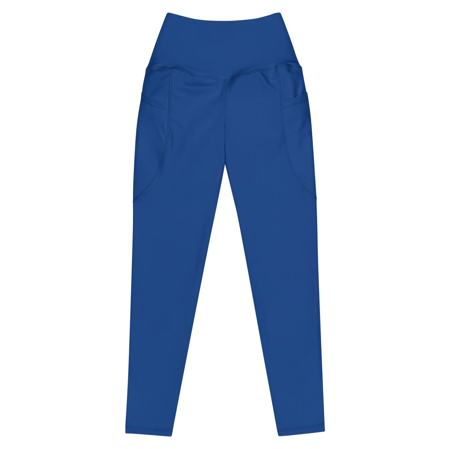 High-waisted Leggings with pockets in Blue