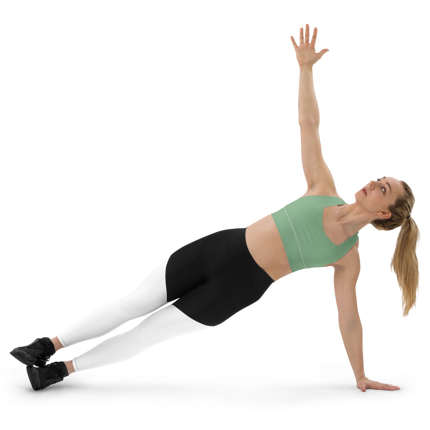 High Support Longline Sports Bra Green
