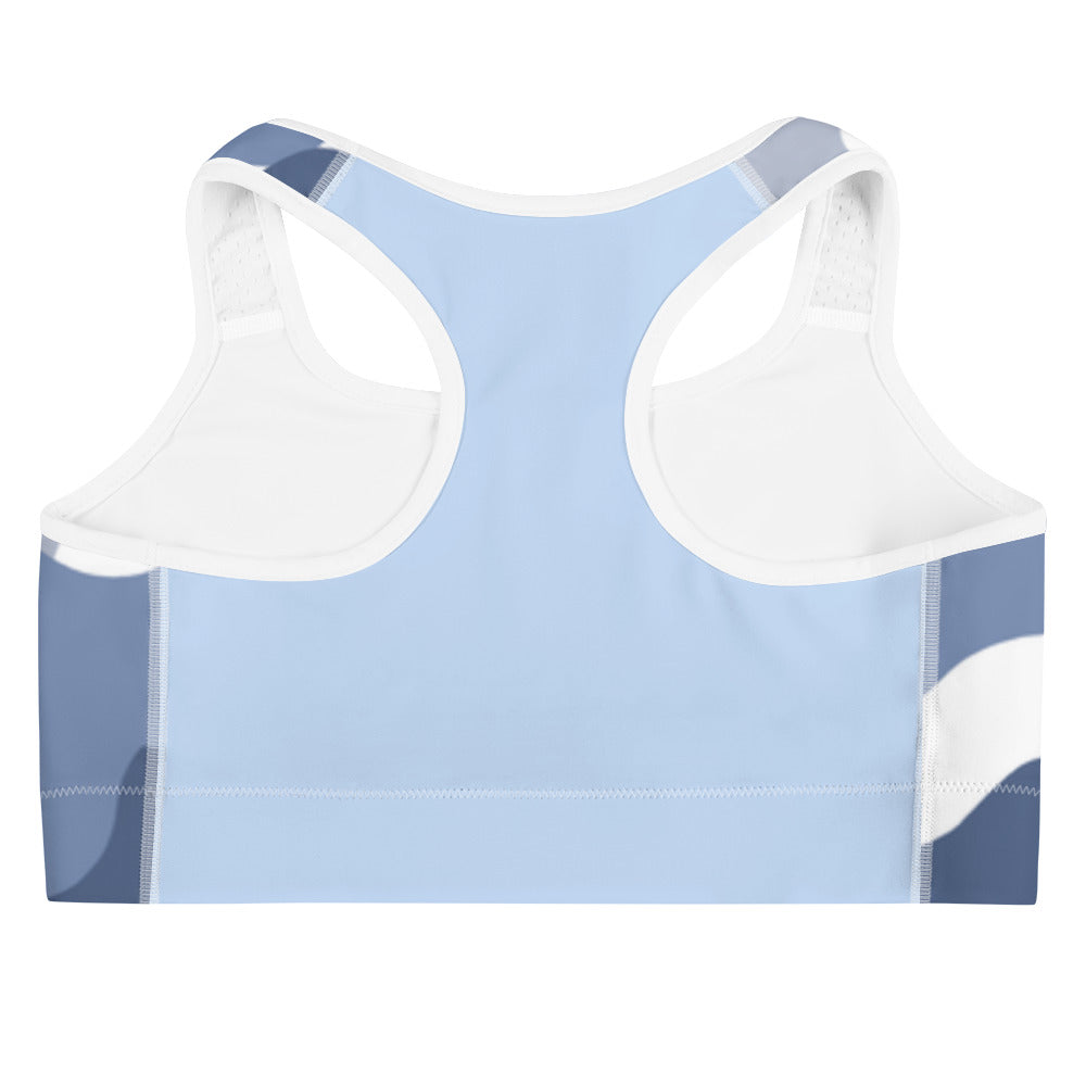 Sports Bra Blue Camouflage