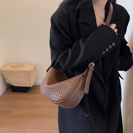 Versatile Single Shoulder crossbody dumplings Round Bag