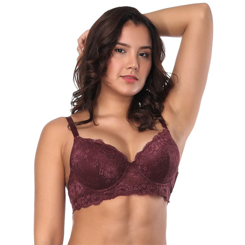 Lace Bra molded cup with metal ring