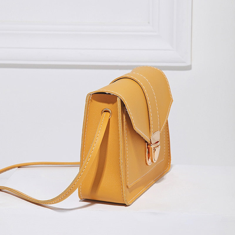 Small Crossbody Mini PU Leather Shoulder Messenger Bag