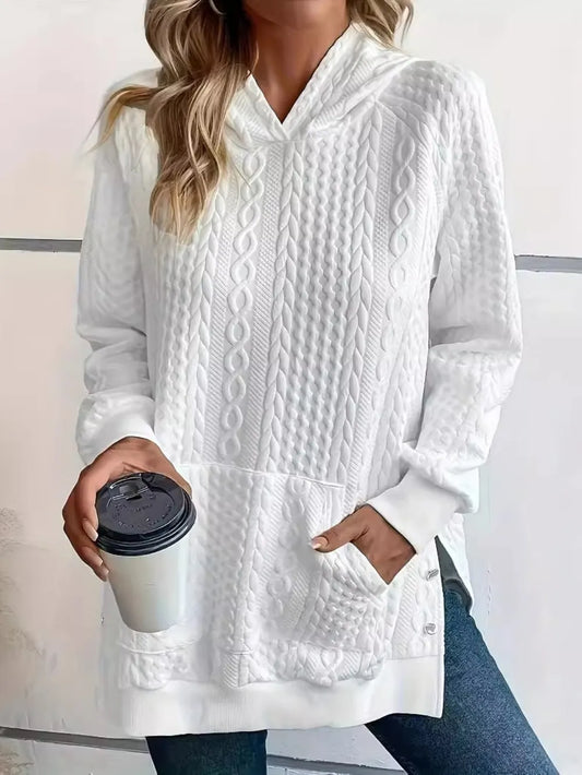 Oversized Long Sleeve Hoodie for Women – Perfect for Autumn and Winter
