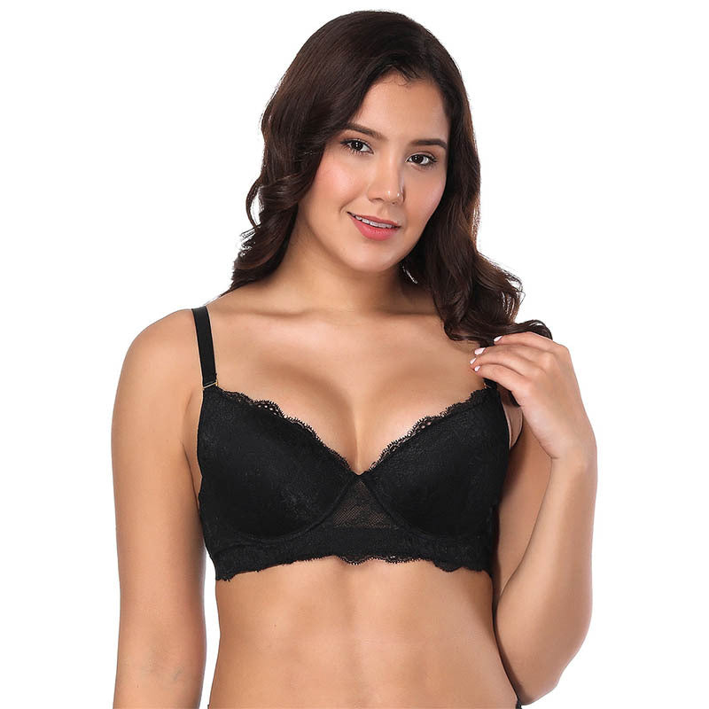 Lace Bra molded cup with metal ring