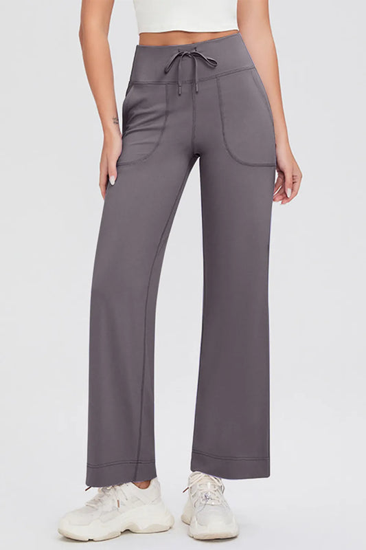 Basic Bae High-Waisted Drawstring Pants – Full Size Fit