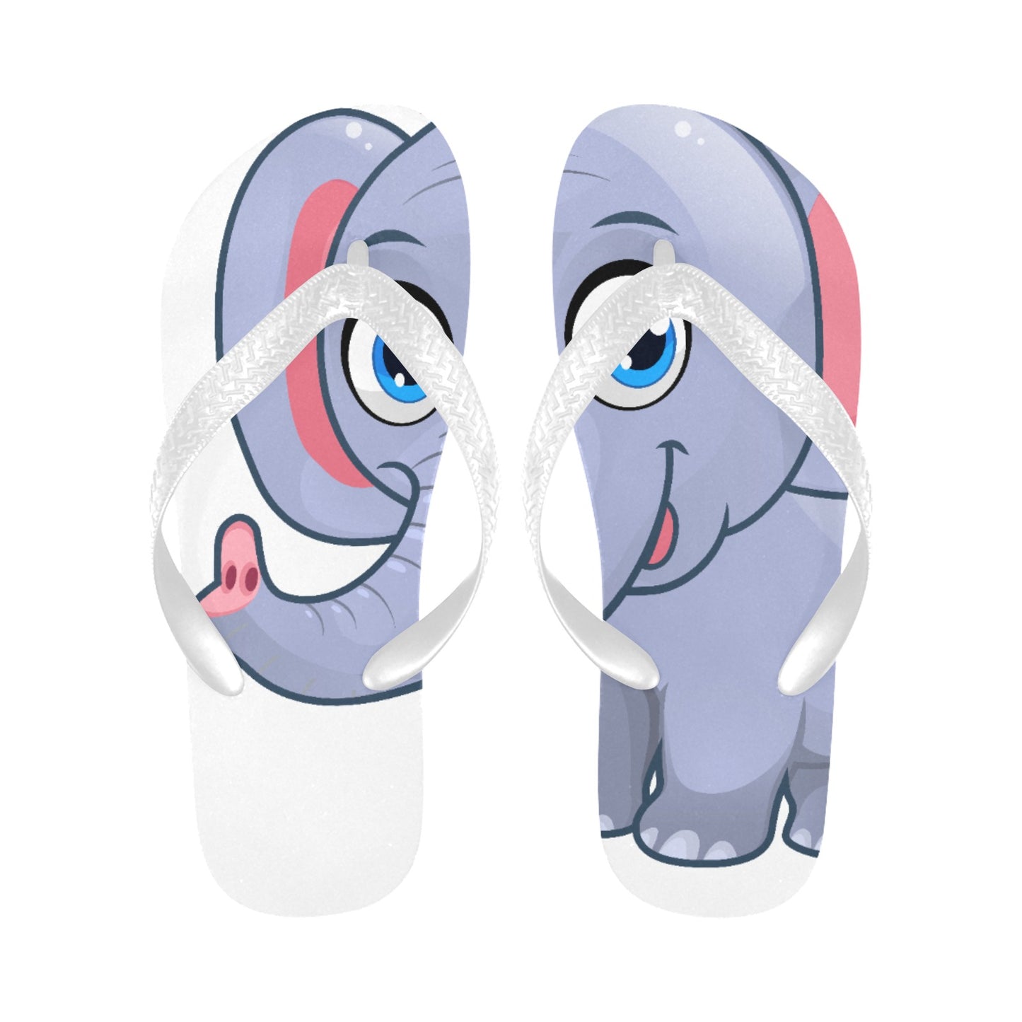 Happy Elephant Flip Flops