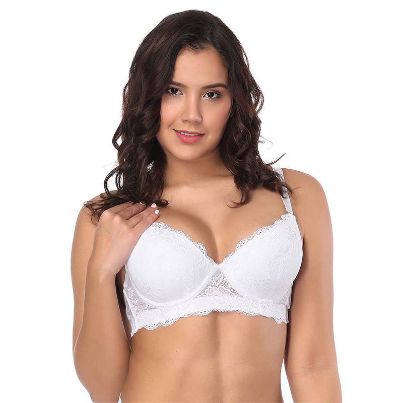 Lace Bra molded cup with metal ring