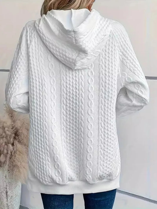 Oversized Long Sleeve Hoodie for Women – Perfect for Autumn and Winter