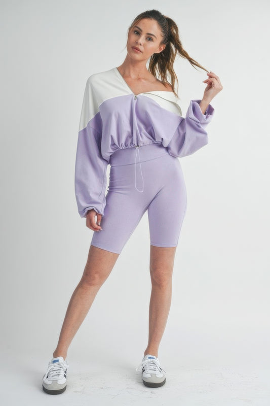 Active Wear - 2 Piece Set Purple