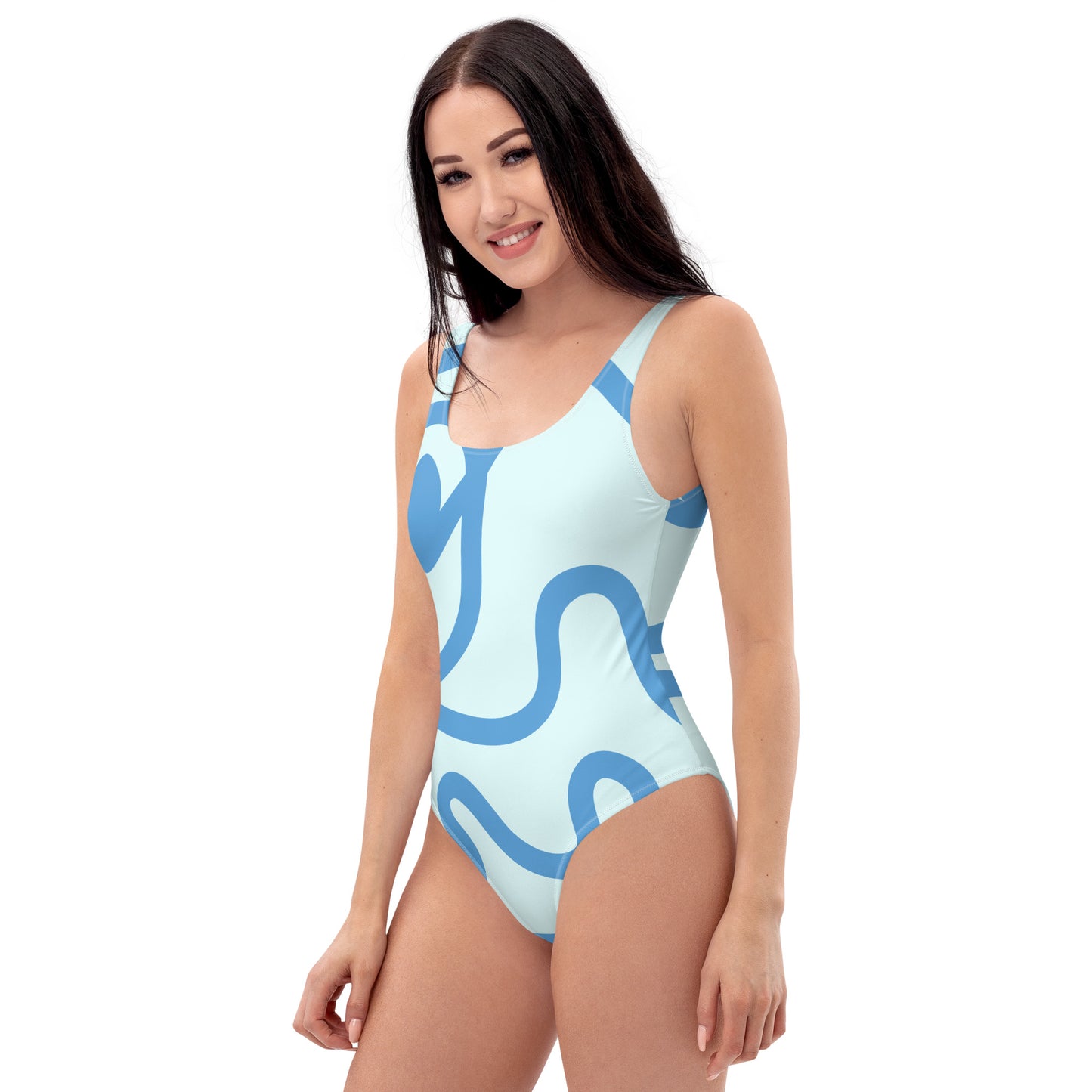 Blue Wave One-Piece Swimsuit