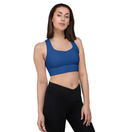 High Support Longline Sports Bra Dark Blue